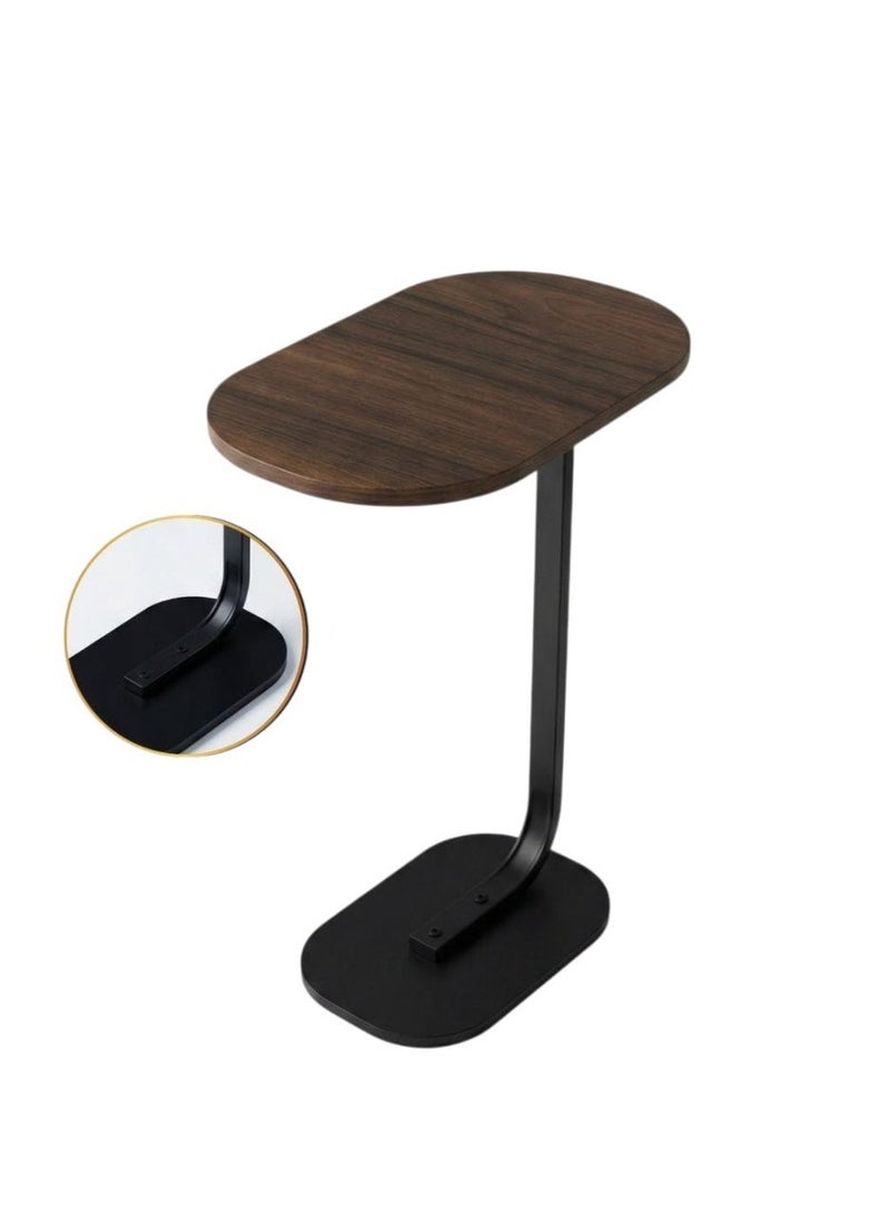 طاولة قهوة | 4 طاولات قهوة بسيطة، طاولات جانبية وطاولة أريكة لغرفة المعيشة - باللونين البني والأسود - Image 2